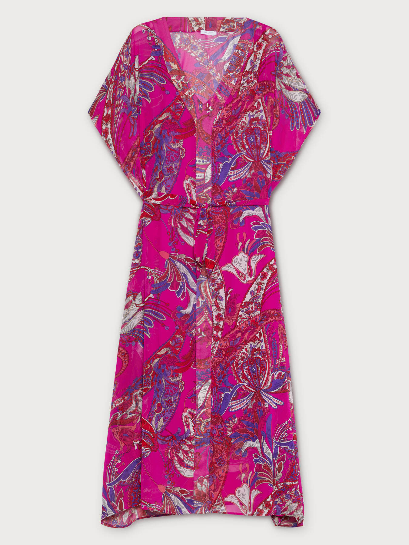 Vestito kaftano dalla stampa cashmere image number 4