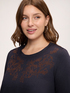 Short A-line dress with floral embroidery image number 3