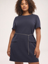 Robe courte en point de Milan avec poches image number 3