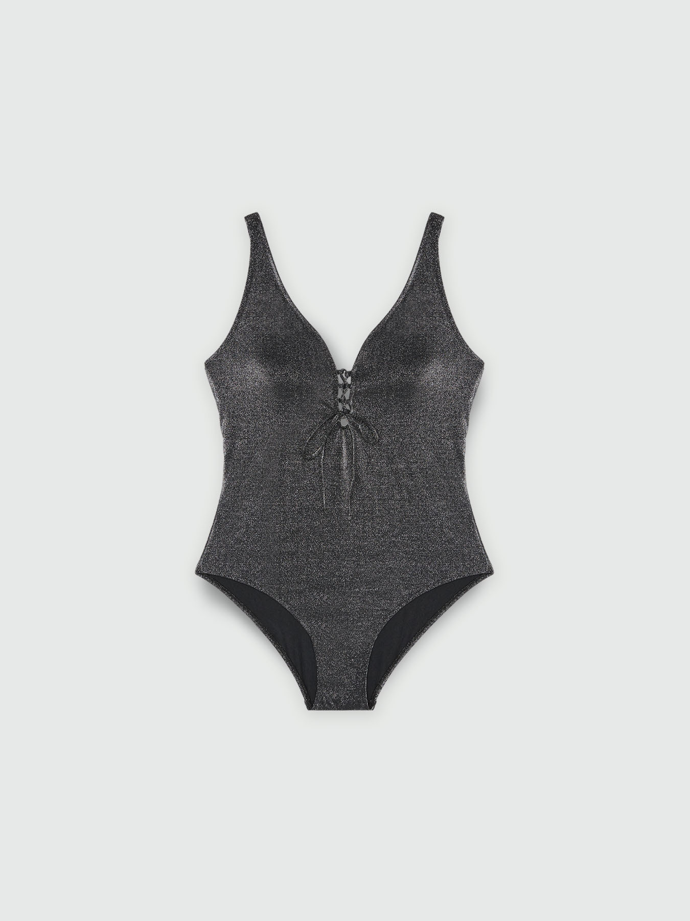 Maillot de bain une pièce noir lurex image number 1