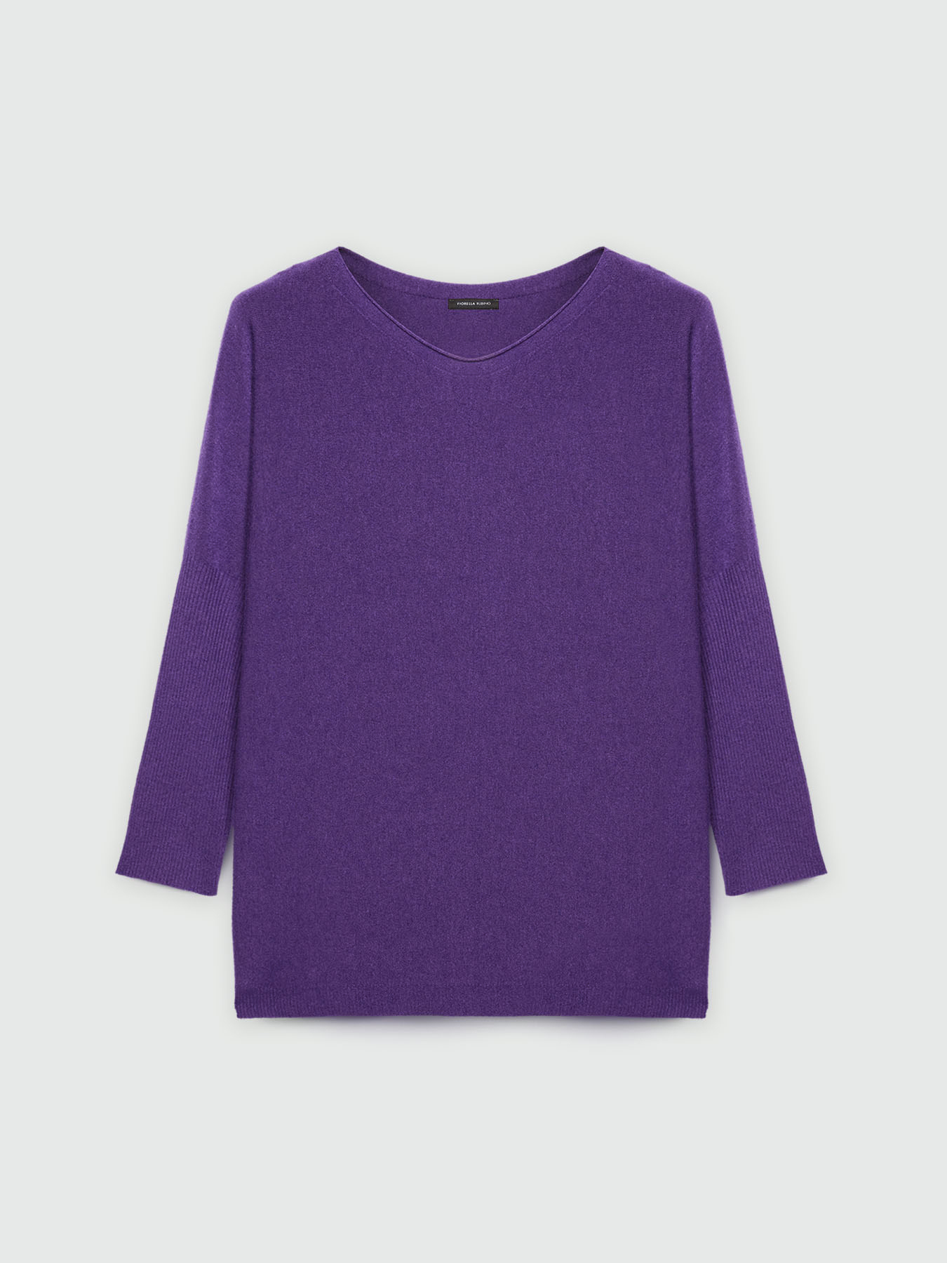 Oversized sweater with ribbed sleeves image number 4