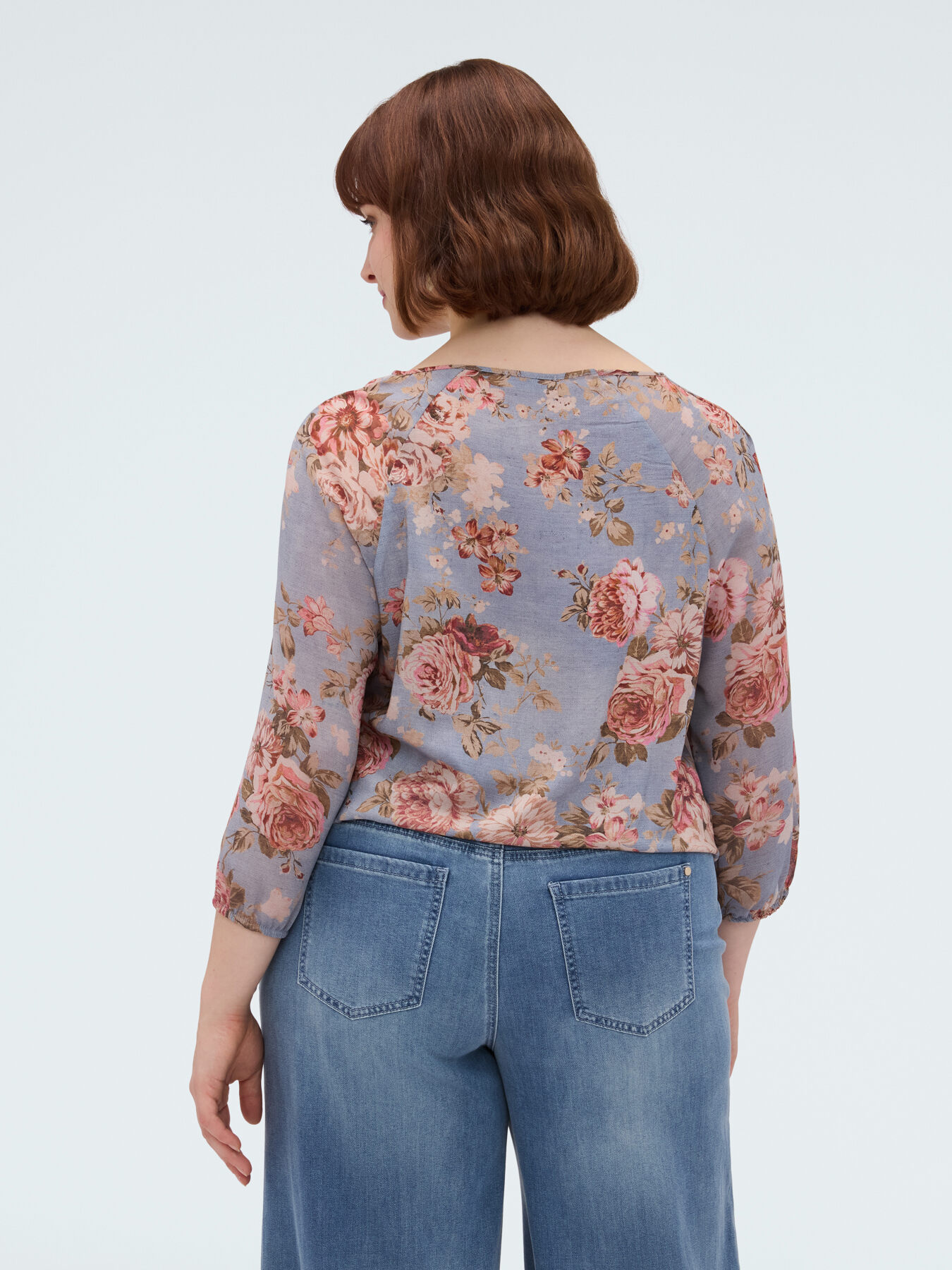 Bluse mit Blumendruck aus Viskose image number 1