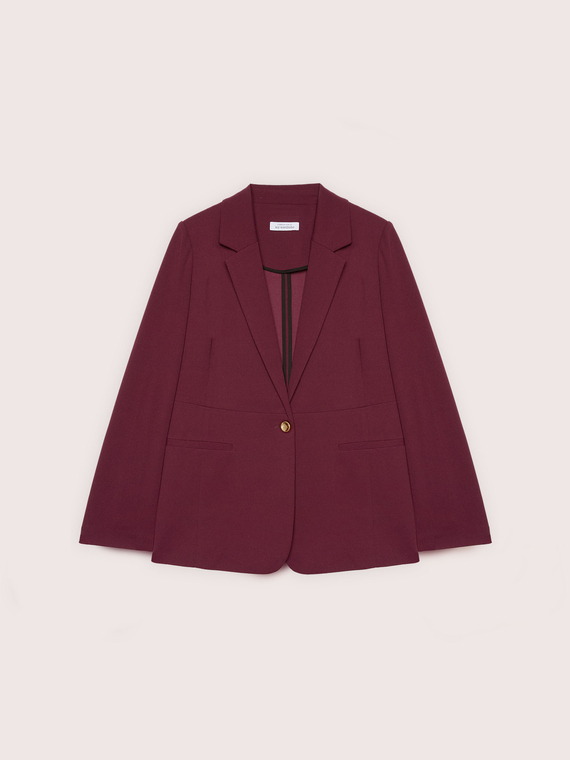 Deconstructed blazer in stretch fabric