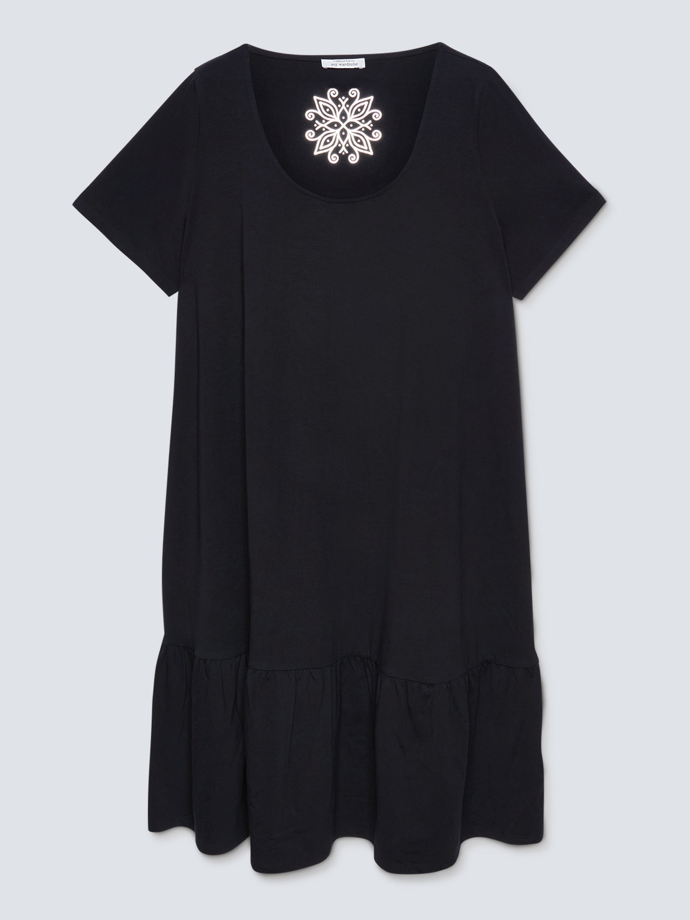 Vestido de tejido de punto con volante image number 4