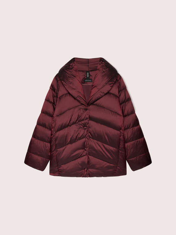 Down jacket with shawl collar