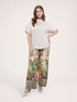 Satin blouse with boat neckline and cut-out image number 0