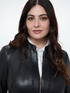 Biker jacket with woven details and stretch inserts image number 3