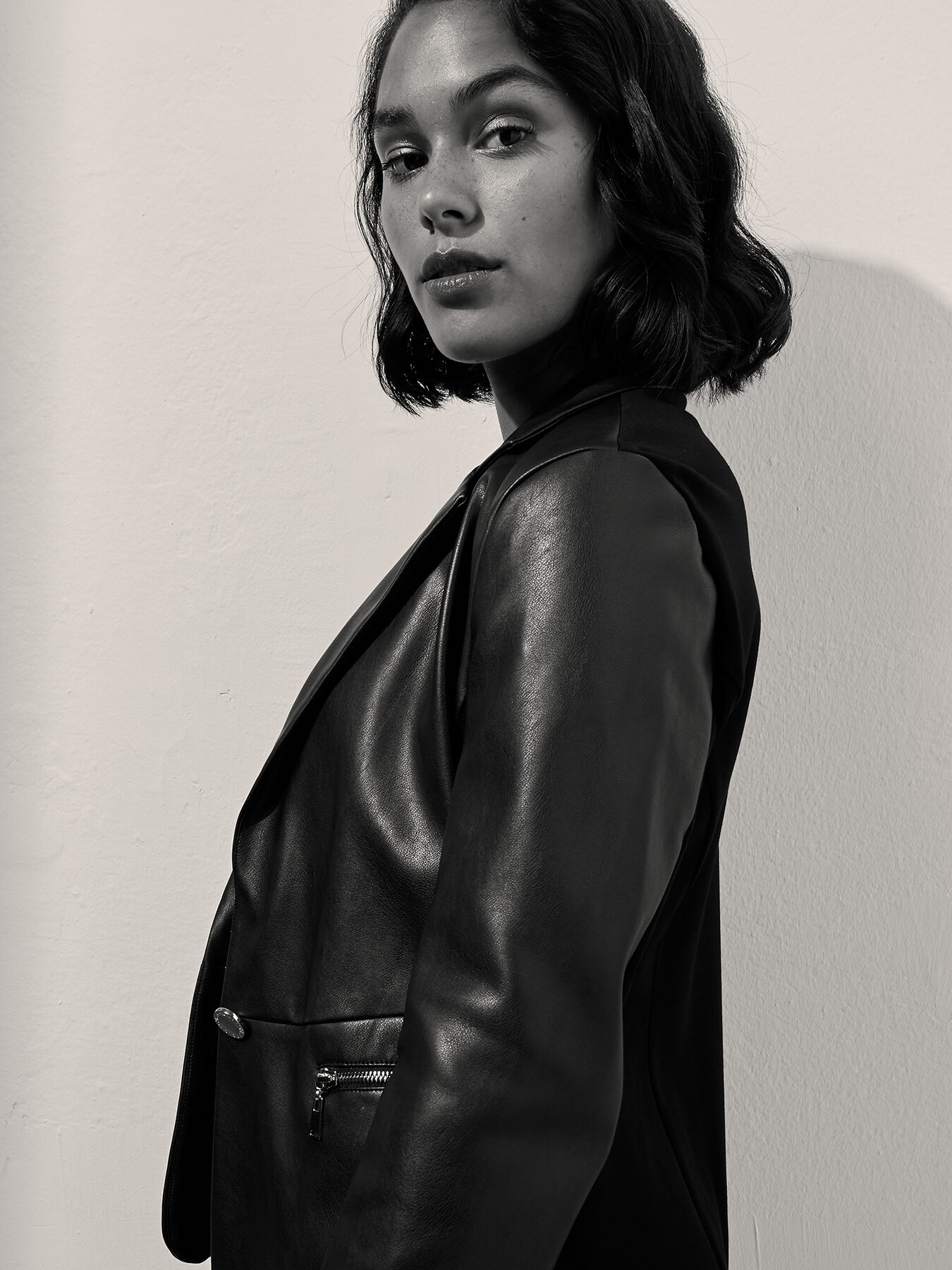 Blazer in similpelle image number 0