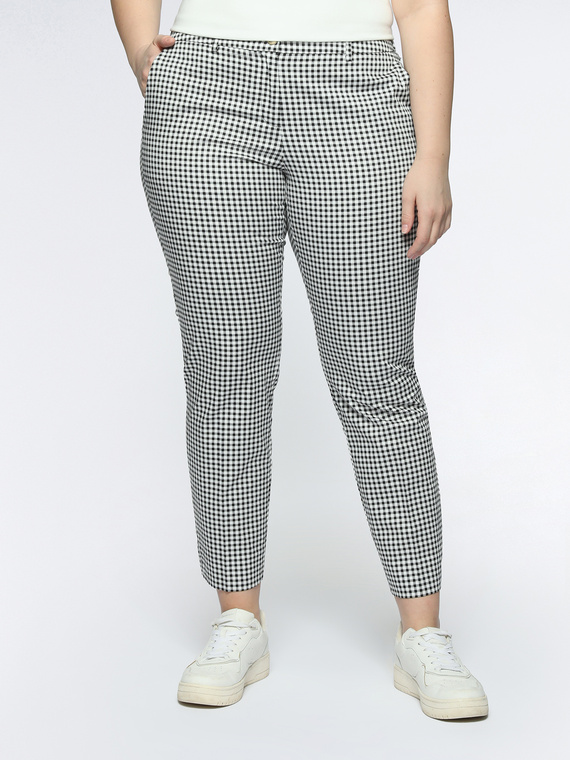 Vichy checked trousers