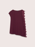 Asymmetrical top with lace trim image number 4