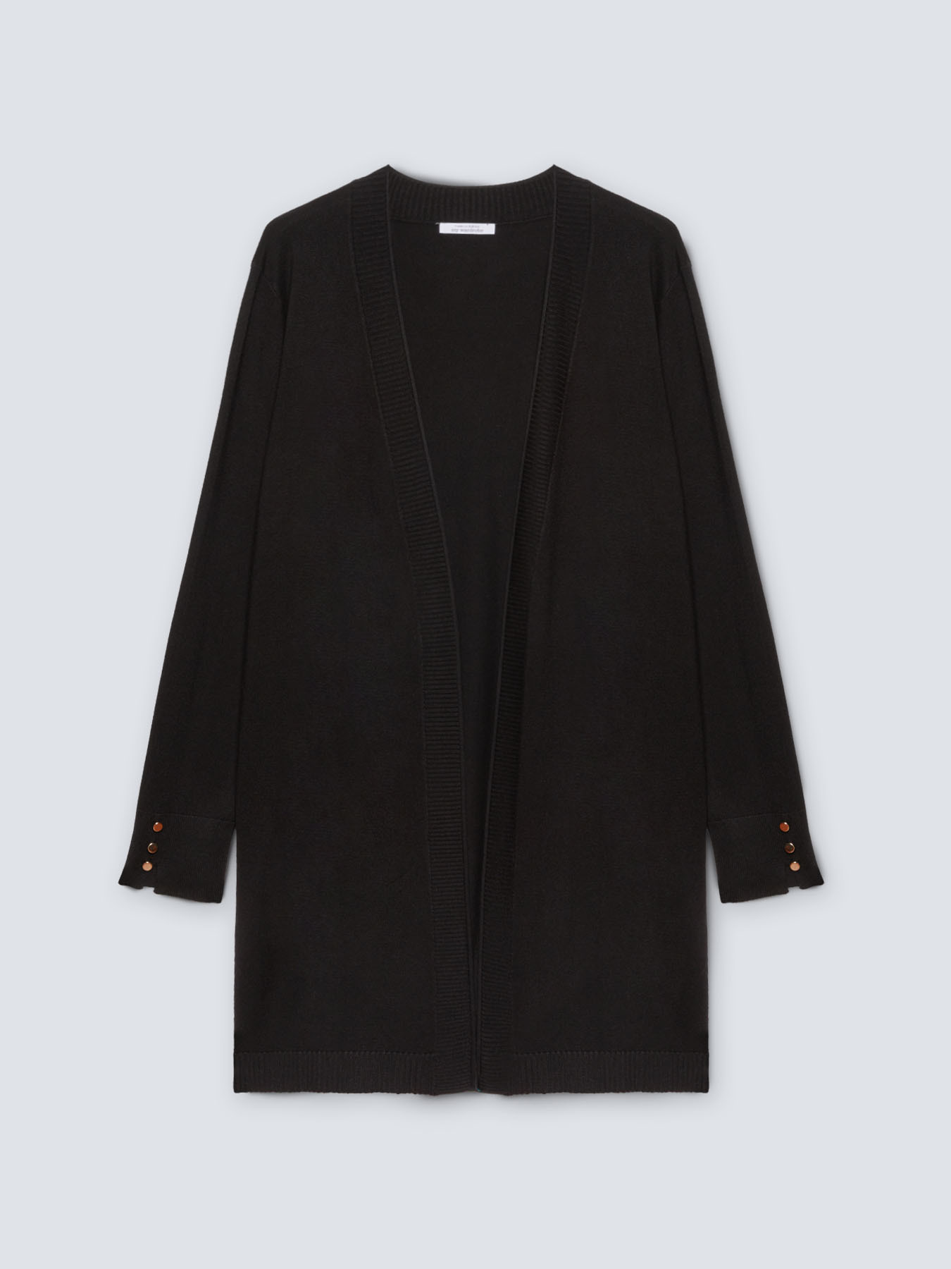 Long open front cardigan image number 4