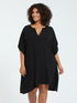 Geschlossener Kaftan aus Viskose-Jacquard image number 1