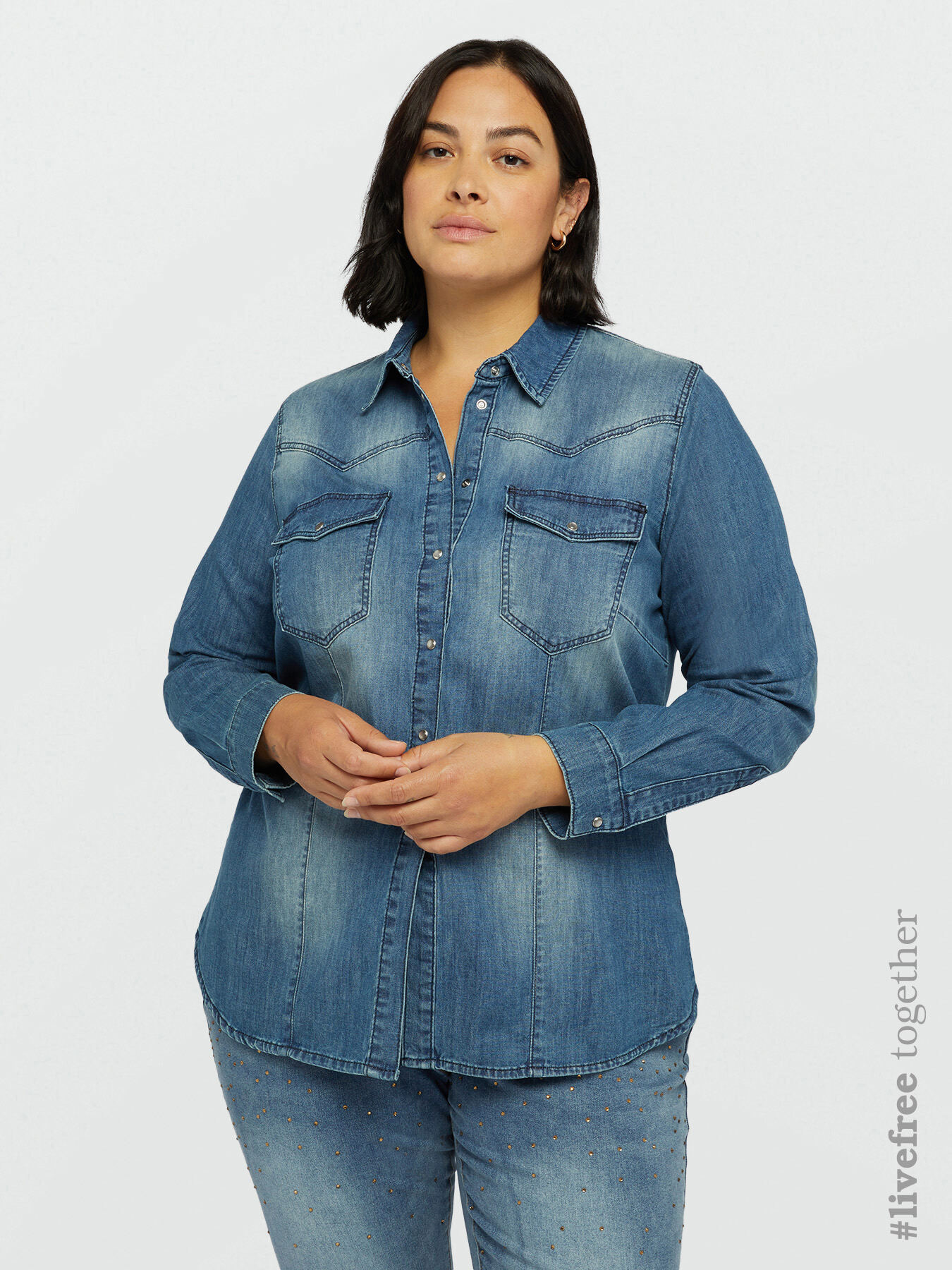 Denim shirt image number 0
