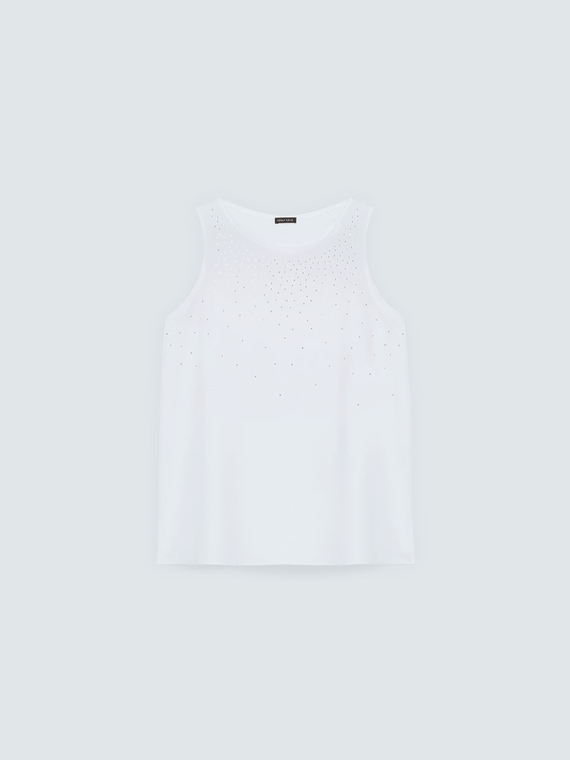 Top with luminous appliqu&eacute;s