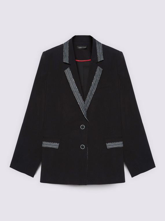 Blazer con detalles brillantes