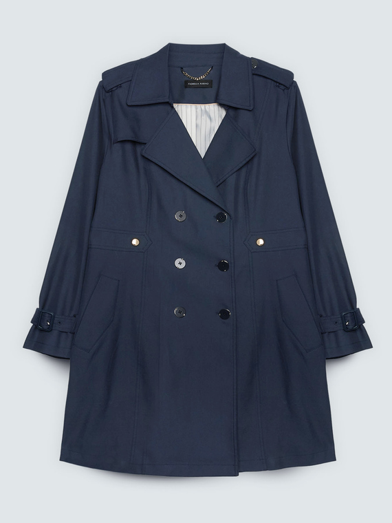Double-breasted trench coat