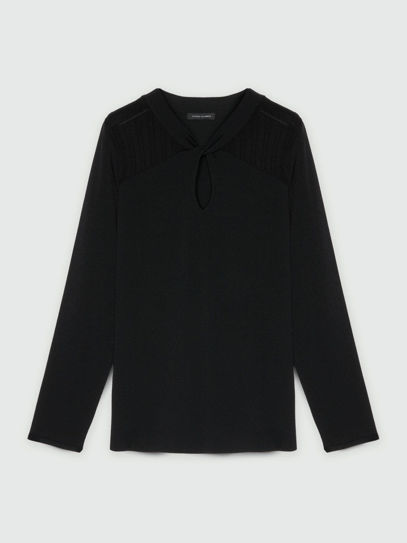 Pull en viscose LENZING&trade; ECOVERO&trade; avec n&oelig;ud image number 4