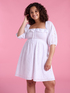 Short broderie anglaise dress image number 3