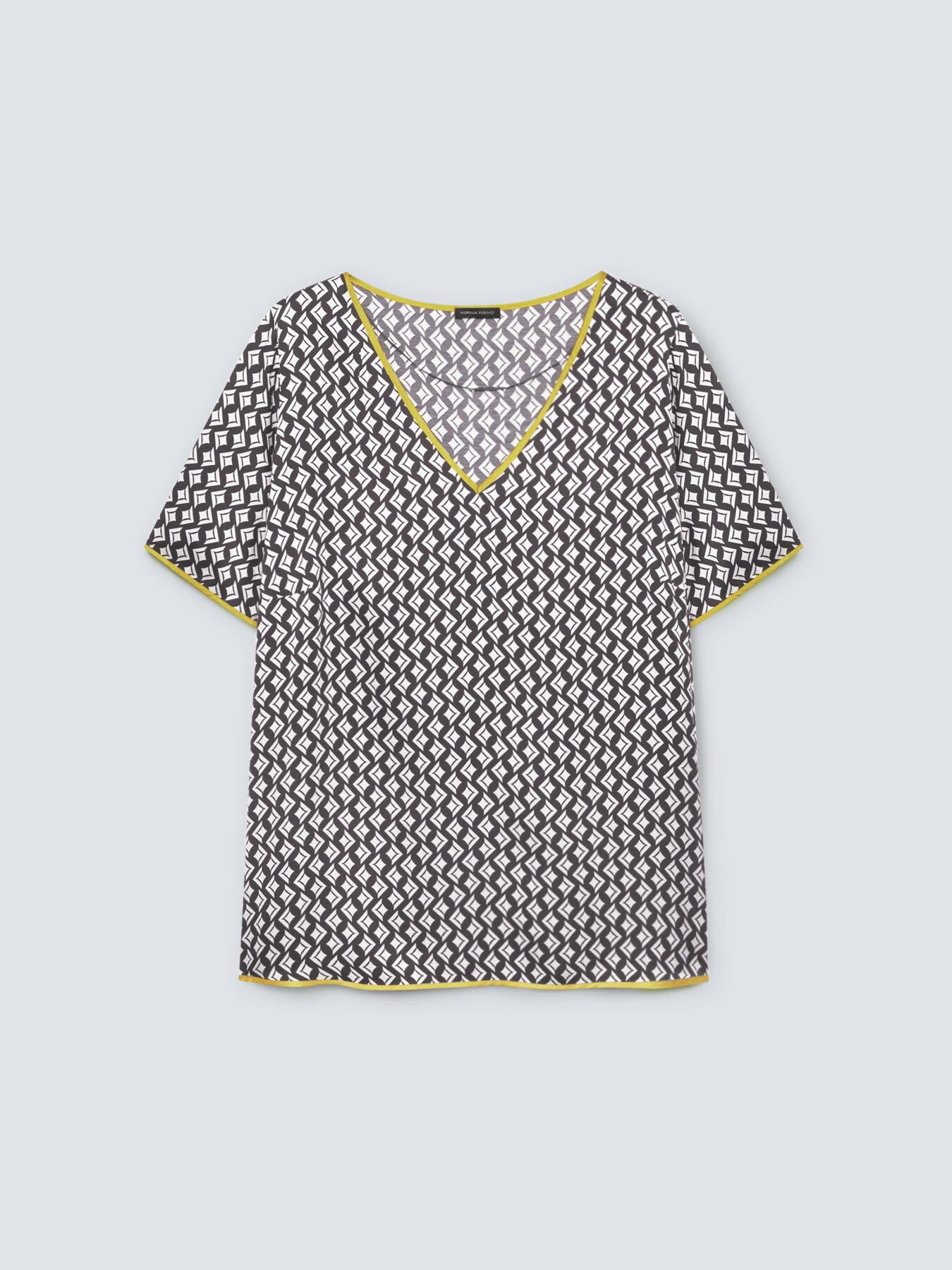 Blouse with geometric print image number 3