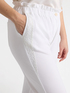 Trousers with embroidered mesh trims image number 2