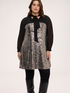Sequined dress with bow neckline image number 0