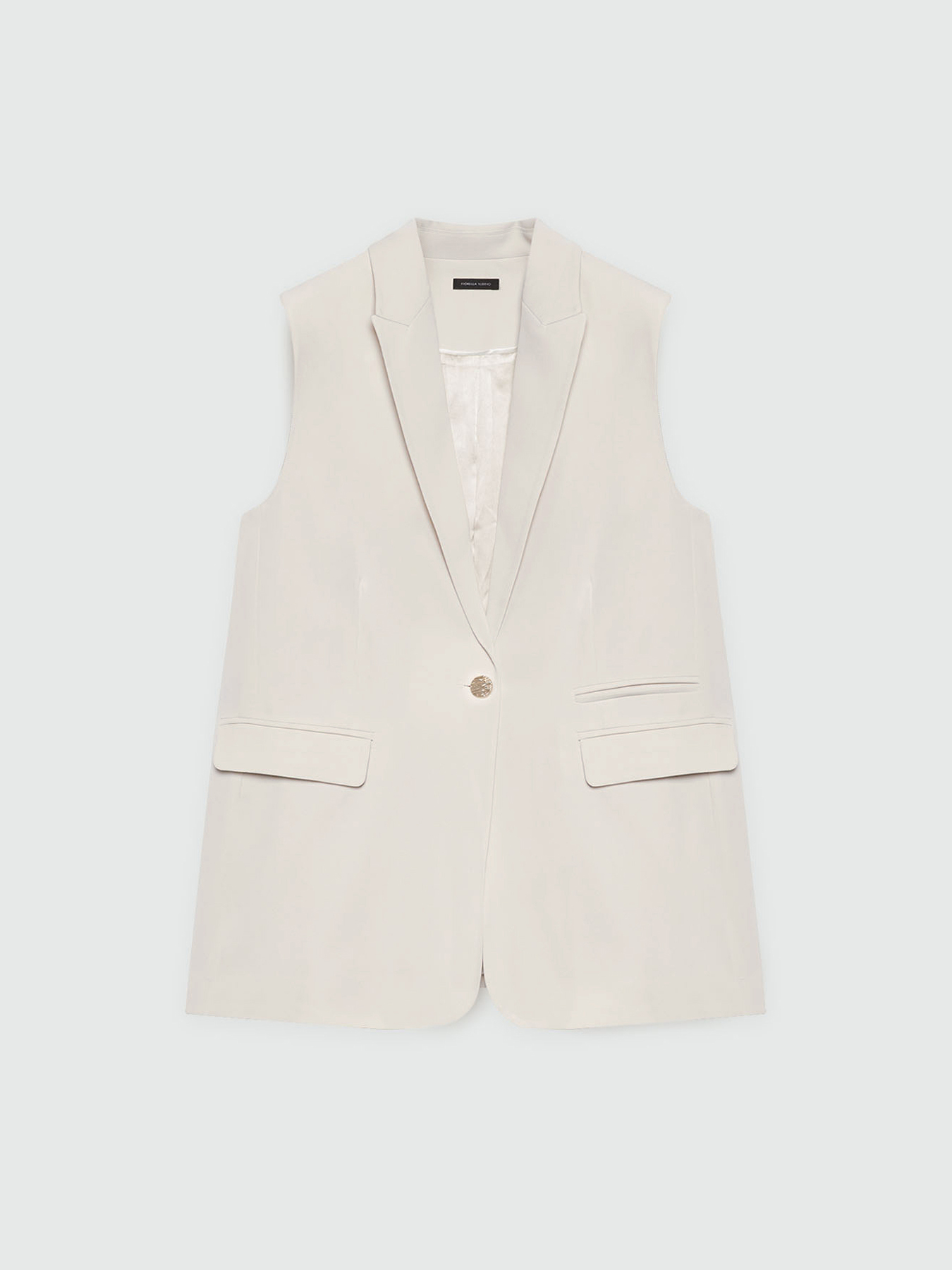 Sleeveless blazer image number 4