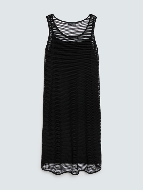 Vestido corto perforado