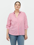 Gestreifte Hemdbluse mit gebl&uuml;mtem R&uuml;cken image number 2