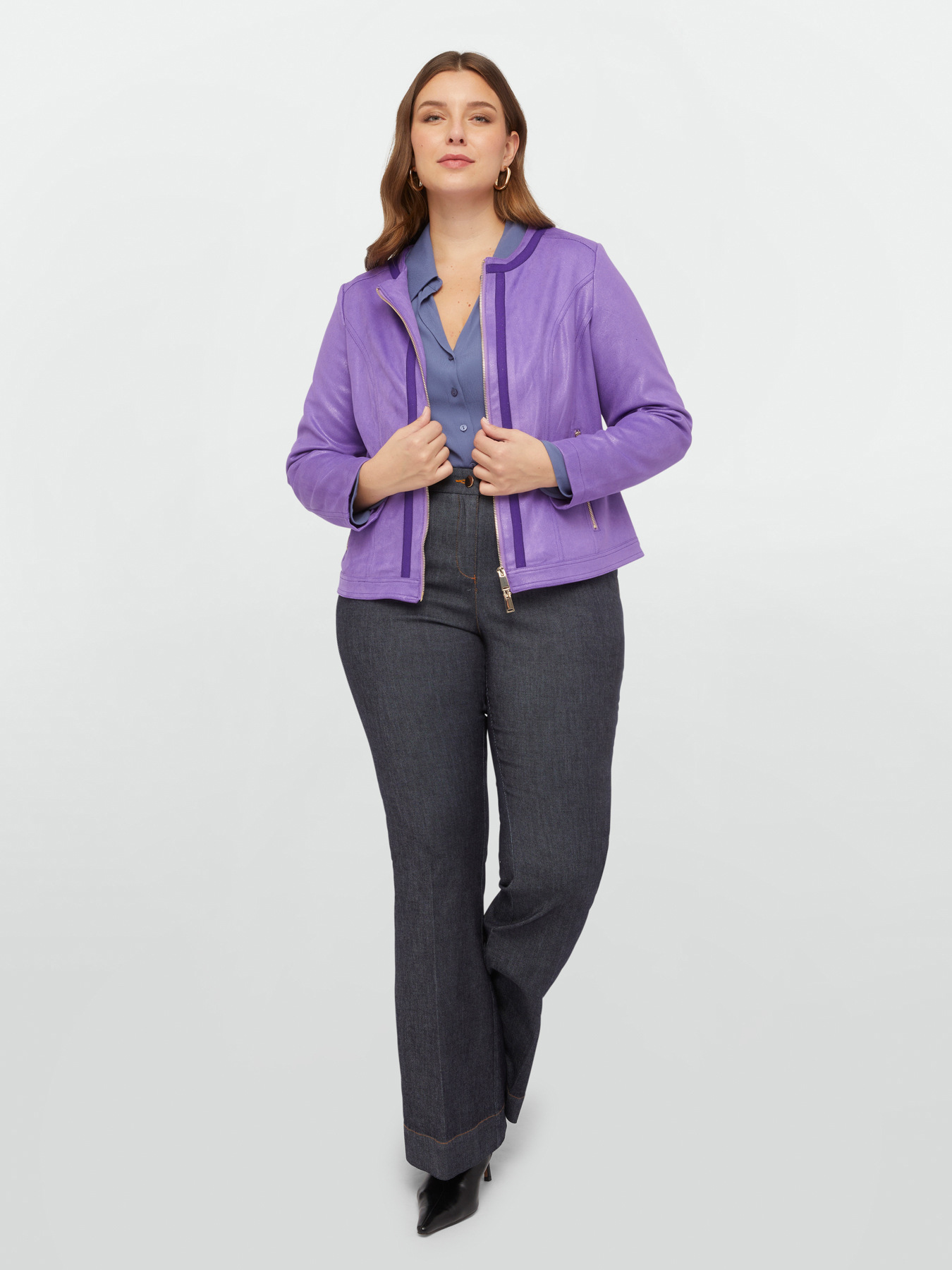 Biker-Jacke mit Details aus Lurex image number 3