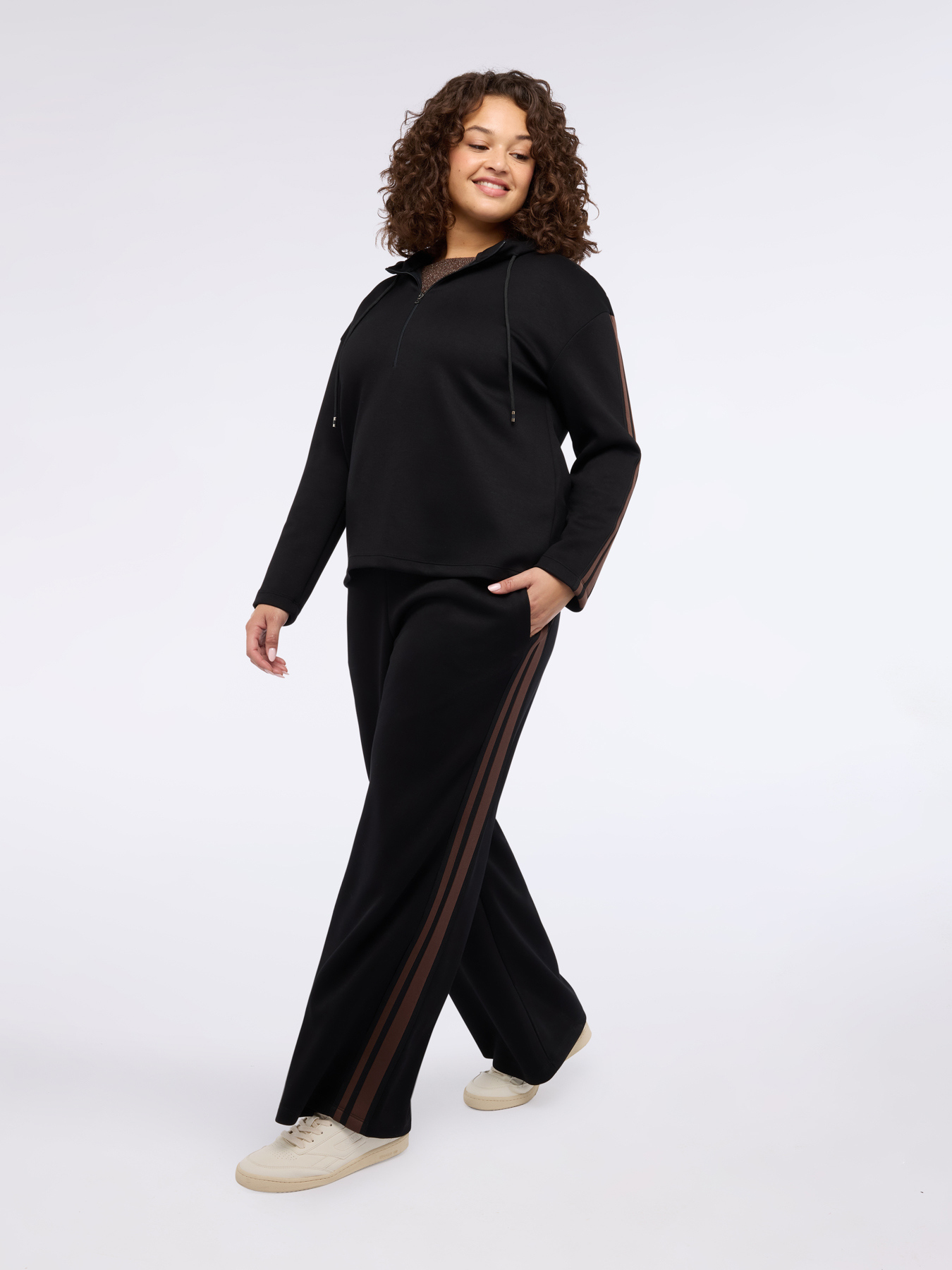 Wide Leg Hose aus Scuba-Stoff image number 0