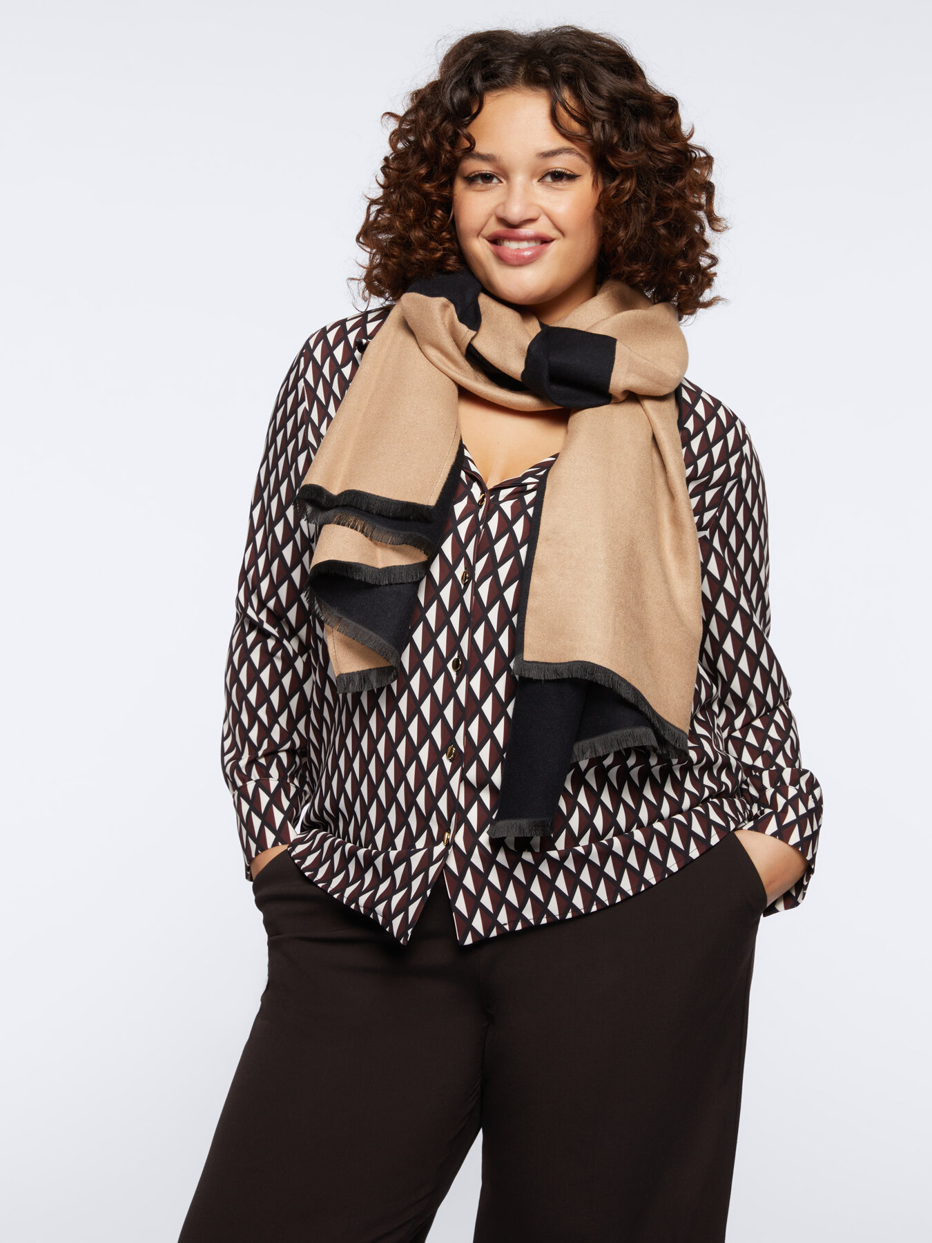 Bufanda de dos colores image number 2