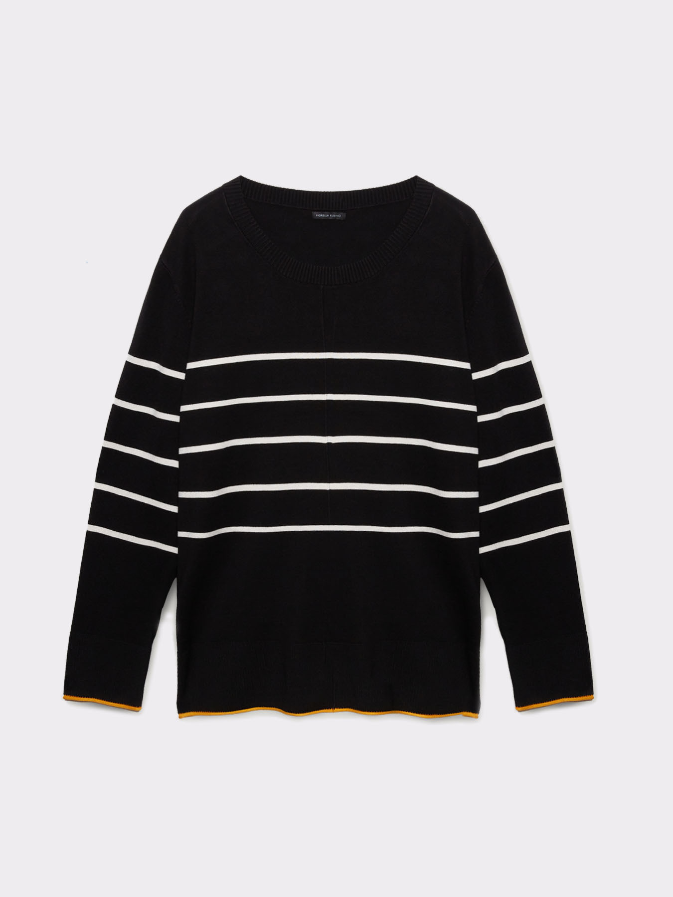 Maglia a righe con bordi colorati image number 3