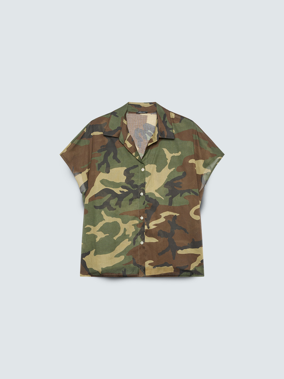 Chemise camouflage en coton