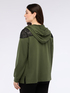 Hooded sweatshirt with lace insert image number 1