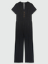 Tuta  jumpsuit con zip davanti image number 5