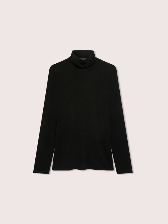 Hautenger Rollkragenpullover aus Kaschmirmischung