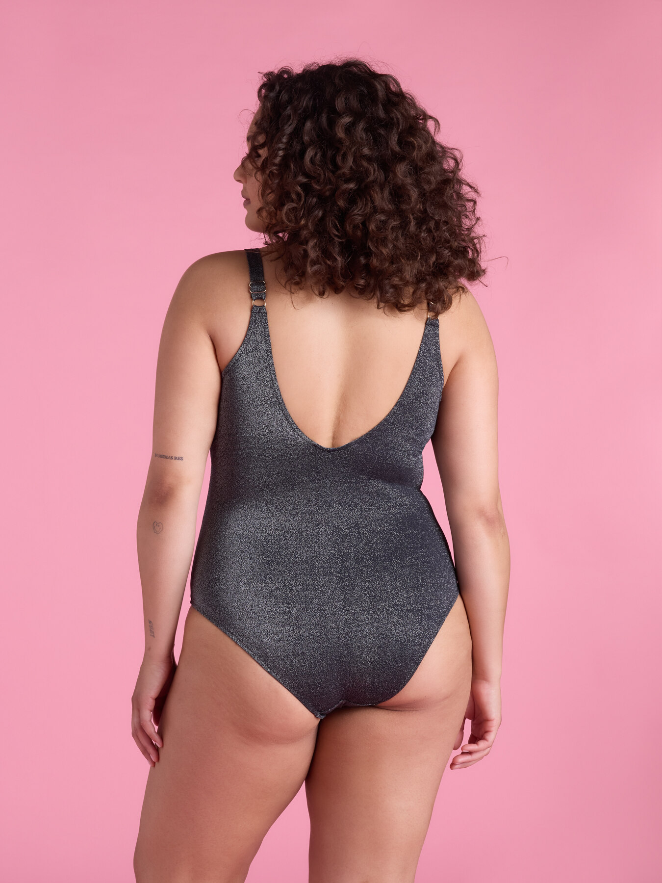 Maillot de bain une pièce noir lurex image number 3