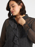 Camicia a pois con volants image number 3
