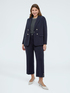 Cropped pants in stretch fabric image number 2