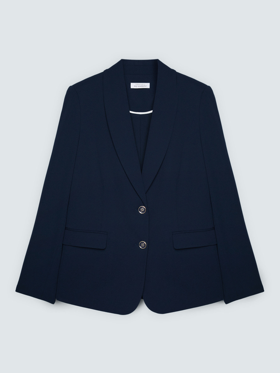 Blazer fitted in tessuto stretch