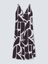 Long dress with geometric print image number 4