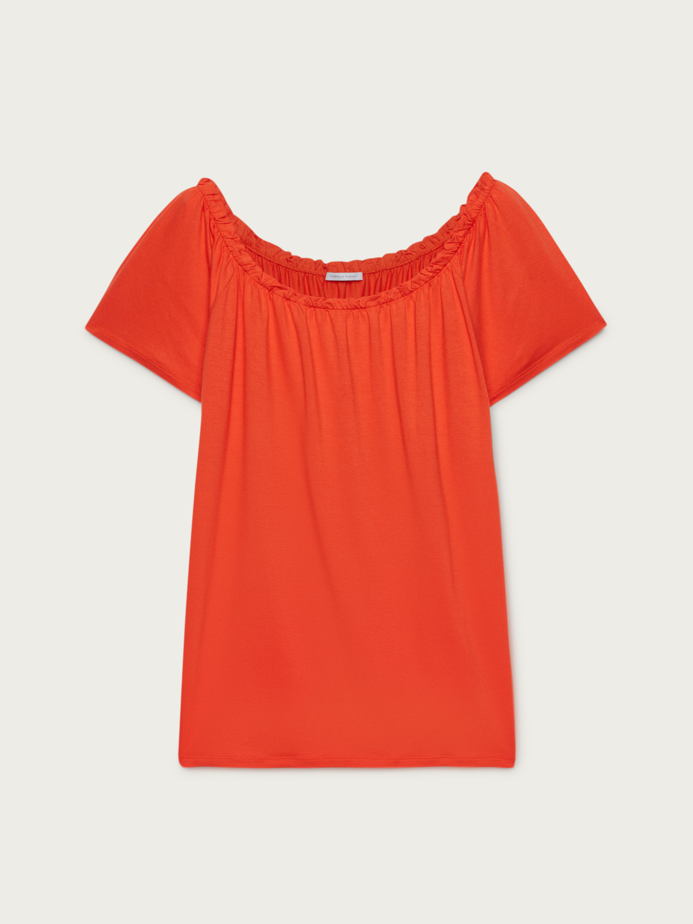 Camiseta con escote el&aacute;stico image number 3