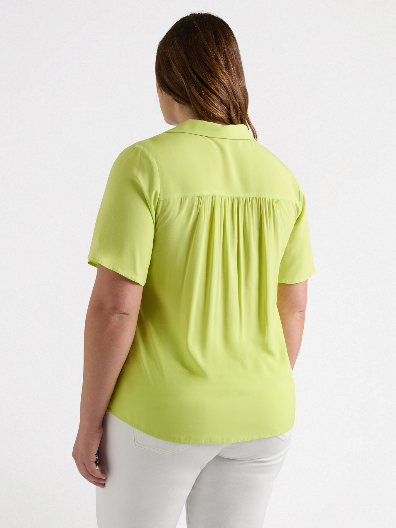 Blusa con cordones de viscosa LENZING&trade; ECOVERO&trade; image number 1