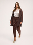 Fine knit coat with belt image number 2