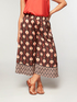 Ethnic print cropped trousers image number 2
