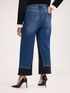 Cropped Jeans with two-tone detail image number 1