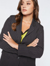 Blazer in tessuto gessato image number 2
