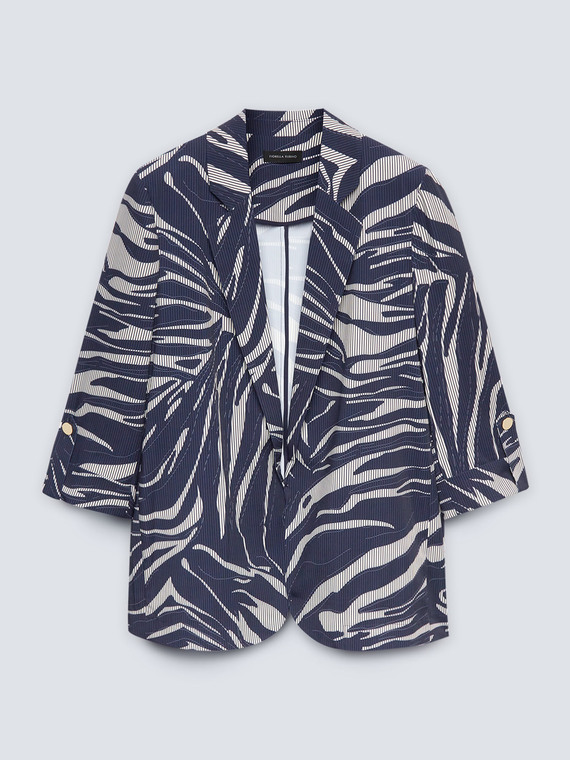 Elegant printed blazer