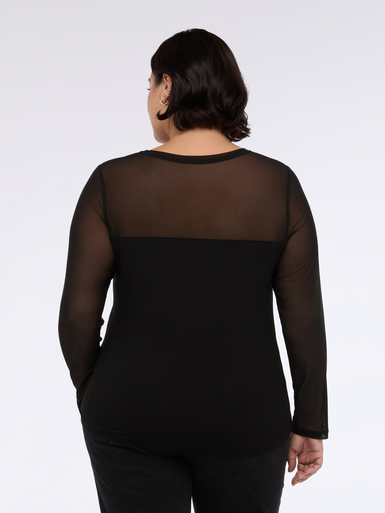 T-shirt en jersey et tulle image number 1