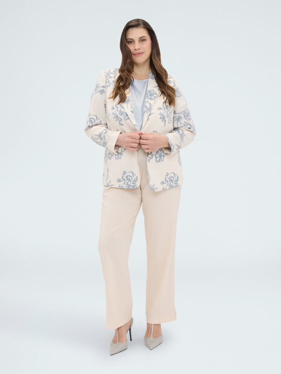 Floral print blazer
